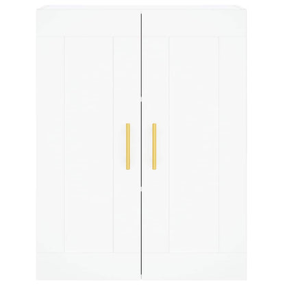 Highboard 69.5x34x180 cm Engineered Wood 2 Doors 2 Drawers White