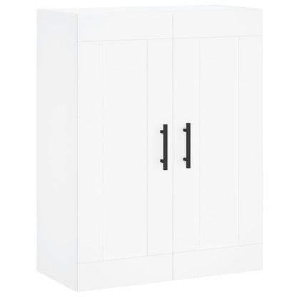 Highboard 69.5x34x180 cm Engineered Wood 1 Wood Door 3 Drawers White