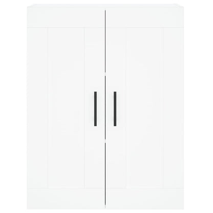 Highboard 69.5x34x180 cm Engineered Wood 1 Wood Door 3 Drawers White