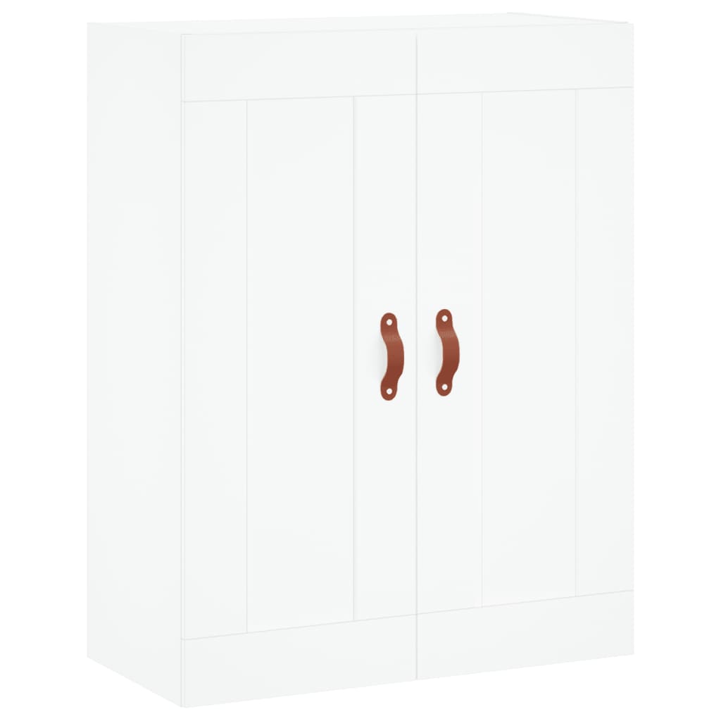 Highboard 69.5x34x180 cm Engineered Wood 3 Shelves White