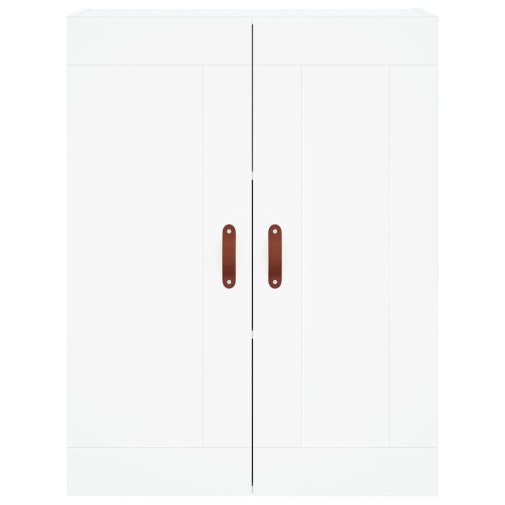 Highboard 69.5x34x180 cm Engineered Wood 3 Shelves White