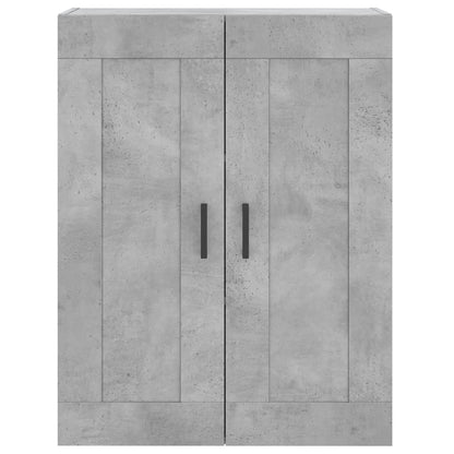 Highboard 69.5x34x180 cm Engineered Wood 3 Shelves Concrete grey
