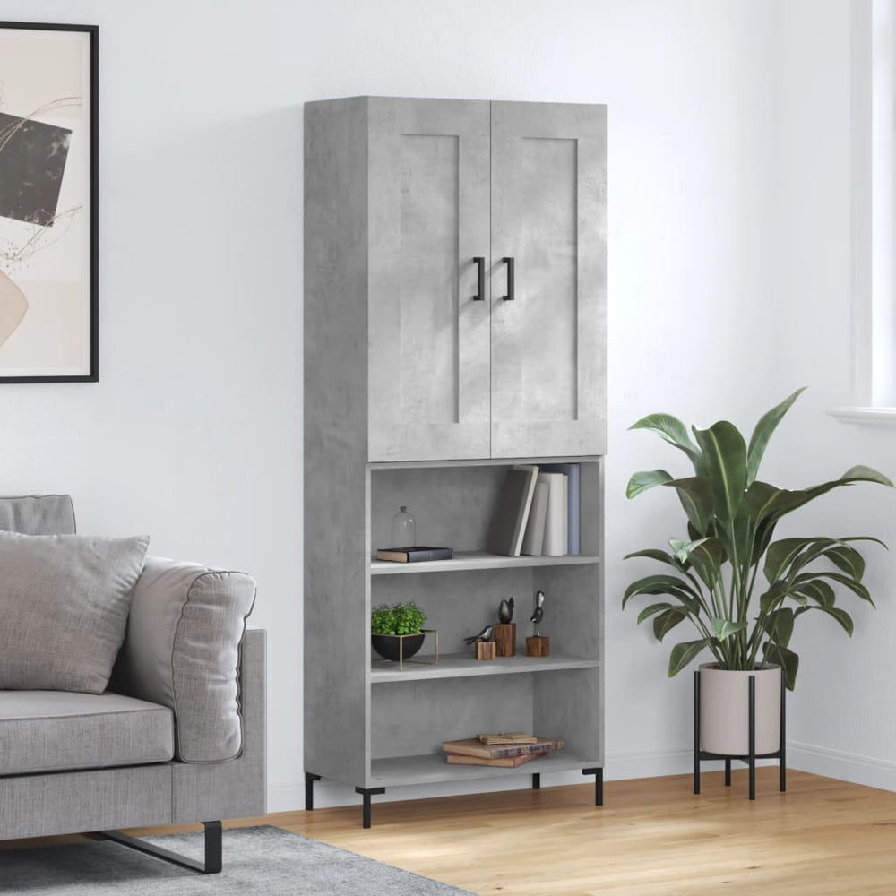 vidaXL Highboard 69.5x34x180 cm Engineered Wood 3 Shelves