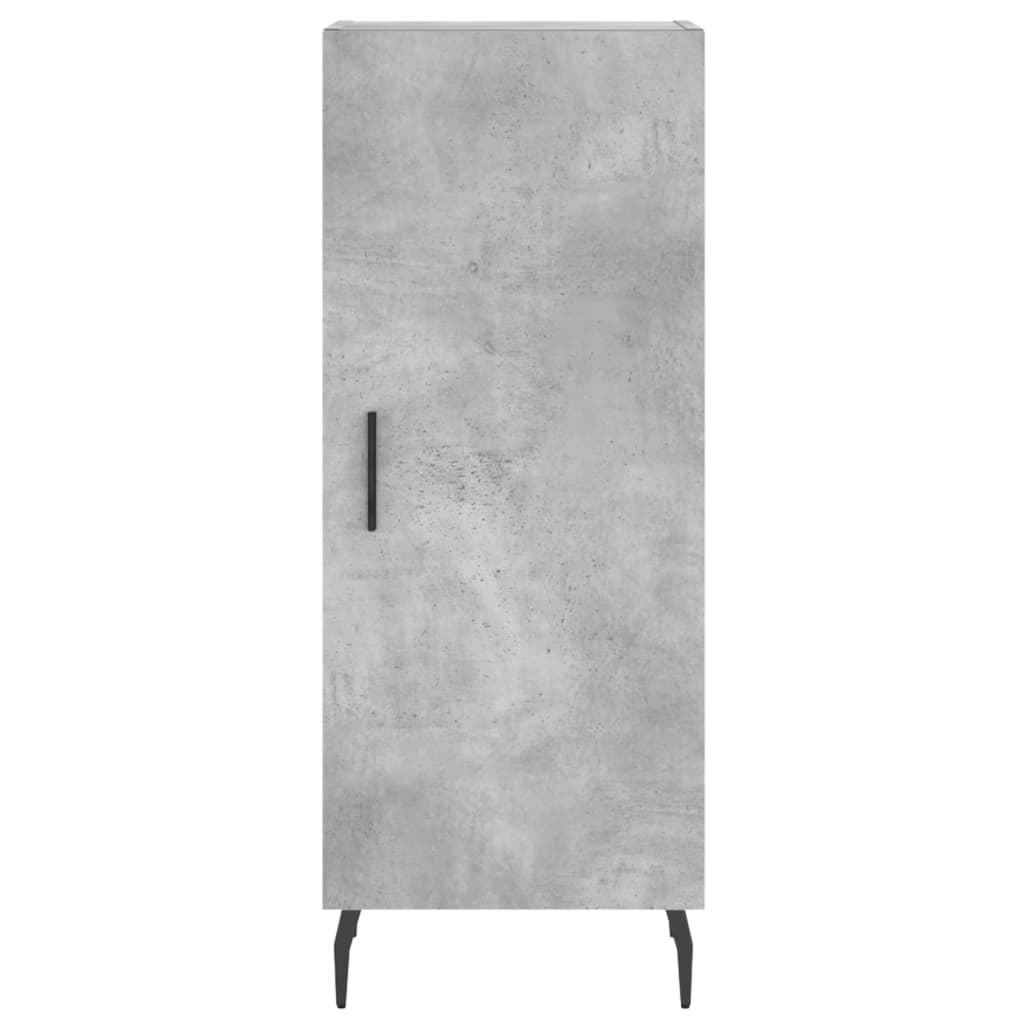 Highboard 34.5x34x180 cm Engineered Wood 1 Door Concrete grey
