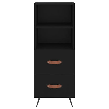 vidaXL Highboard Black 34.5x34x180 cm Engineered Wood