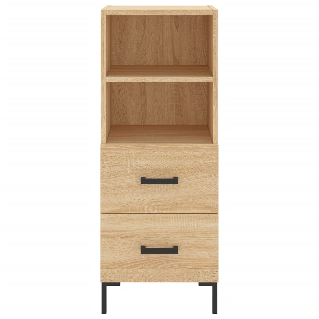 vidaXL Highboard Sonoma Oak 34.5x34x180 cm Engineered Wood