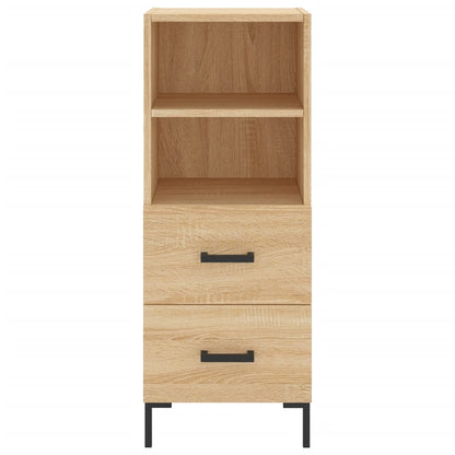 vidaXL Highboard Sonoma Oak 34.5x34x180 cm Engineered Wood