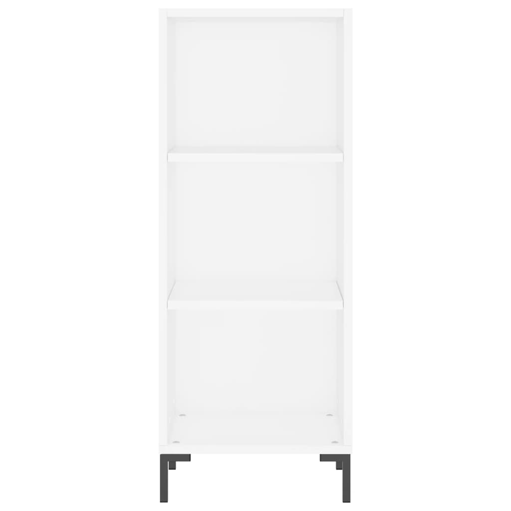 Highboard 34.5x34x180 cm Engineered Wood 3 Shelves White