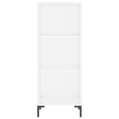 Highboard 34.5x34x180 cm Engineered Wood 3 Shelves White