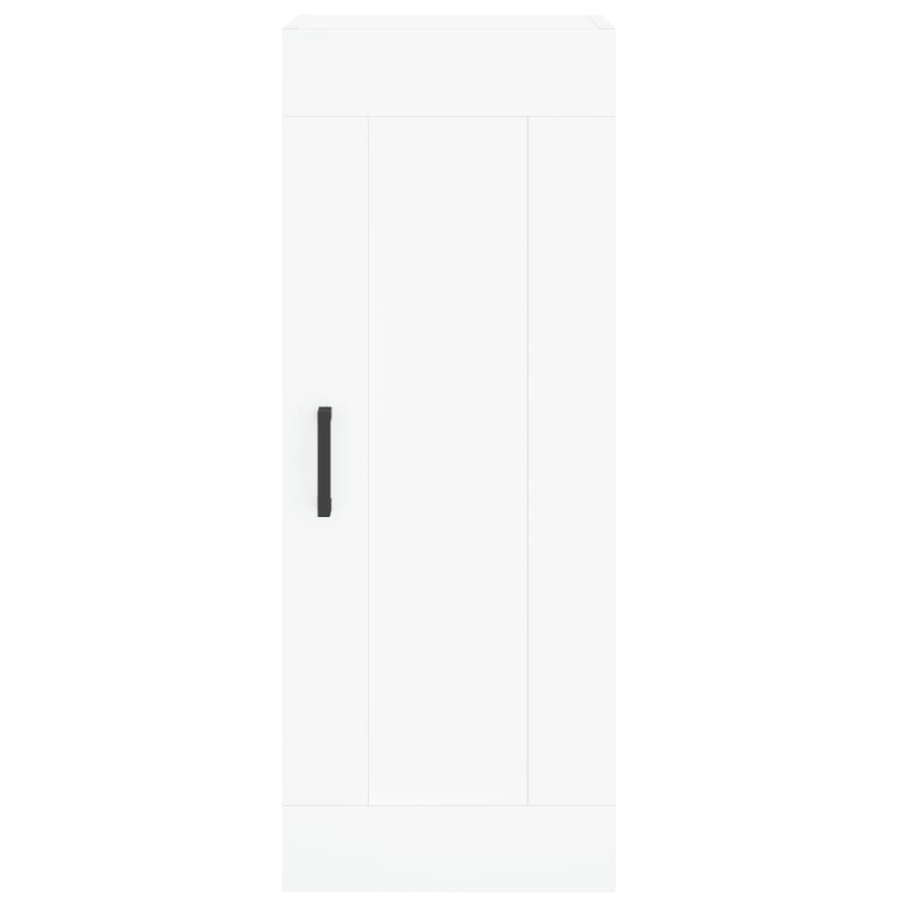 Highboard 34.5x34x180 cm Engineered Wood 3 Shelves White