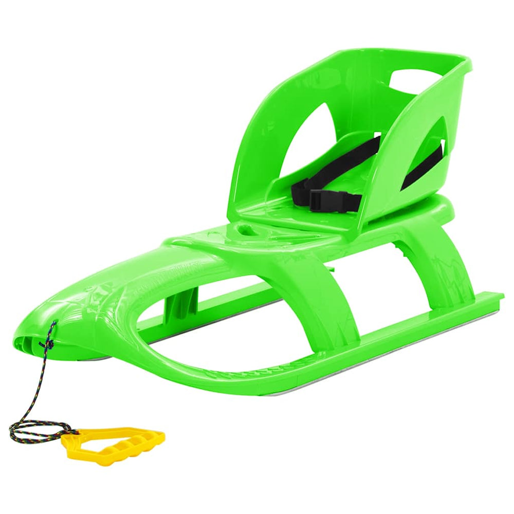 vidaXL Sledge with Seat 102.5x40x23 cm Polypropylene