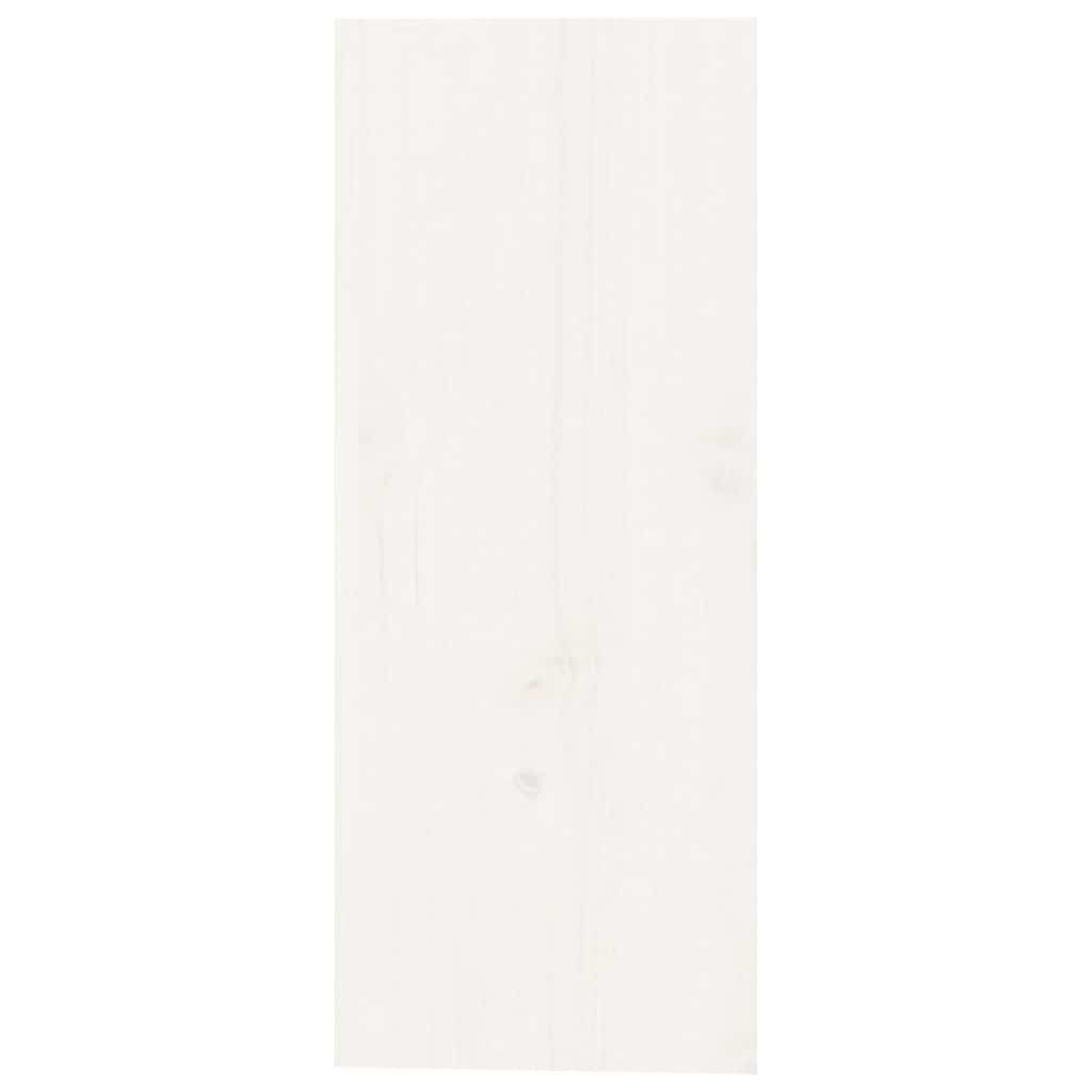 Wine Cabinet 62x25x62 cm Solid Wood Pine White with 12 holes 1