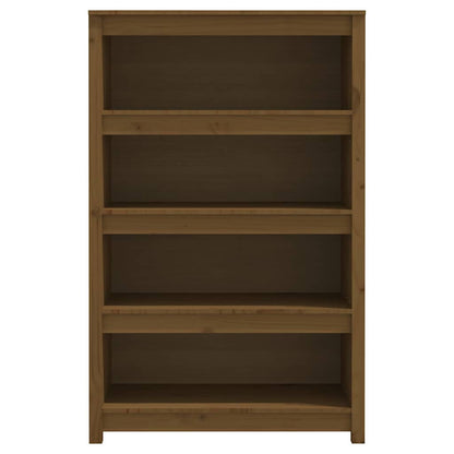 Book Cabinet 80x35x97 cm Solid Wood Pine Honey brown 126 cm