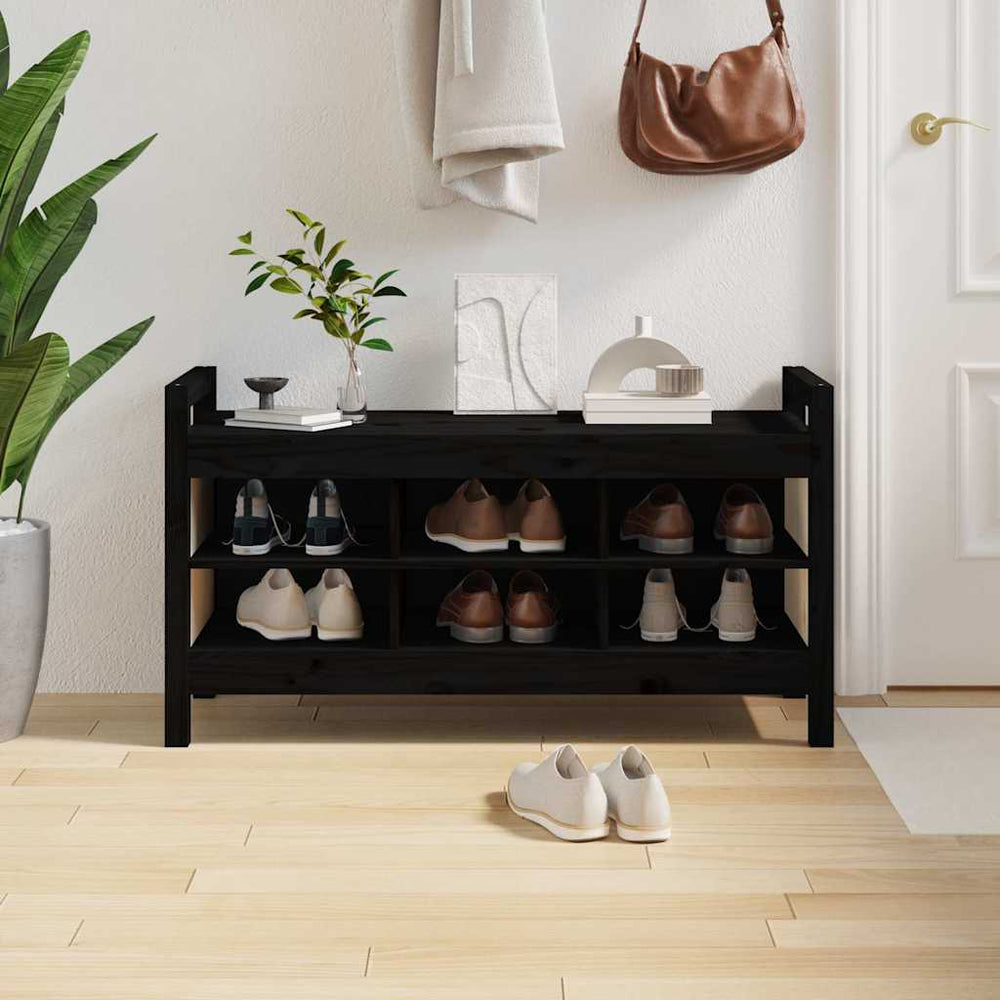vidaXL Hall Bench Solid Wood Pine