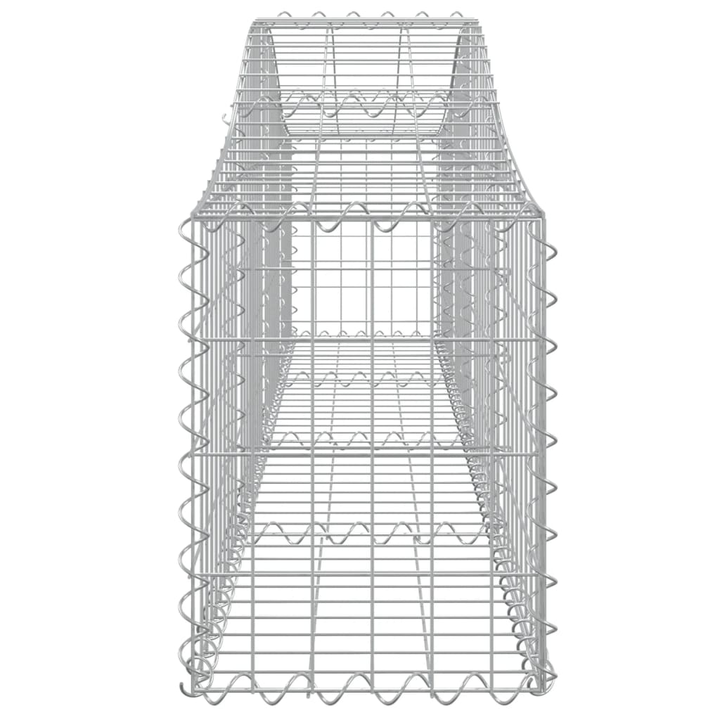 vidaXL Arched Gabion Baskets 13 pcs 200x30x40/60 cm Galvanised Iron 5