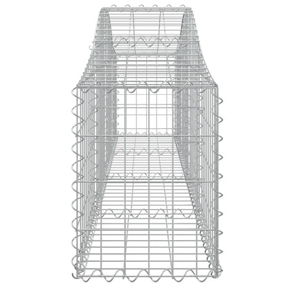 vidaXL Arched Gabion Baskets 15 pcs 200x30x40/60 cm Galvanised Iron 5