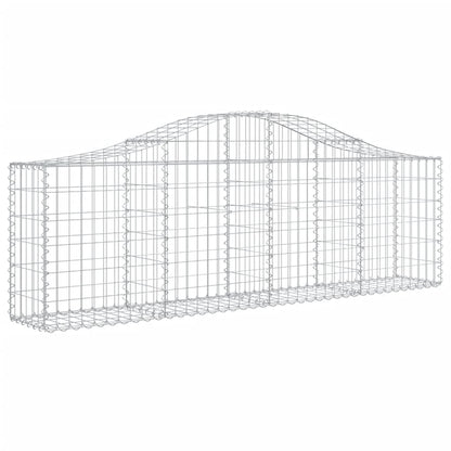 Arched Gabion Baskets Galvanised Iron 18 200 x 30 x 60/80 cm