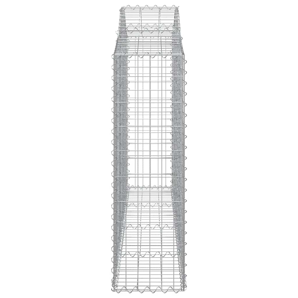 vidaXL Arched Gabion Baskets 18 pcs 200x30x100/120 cm Galvanised Iron 5