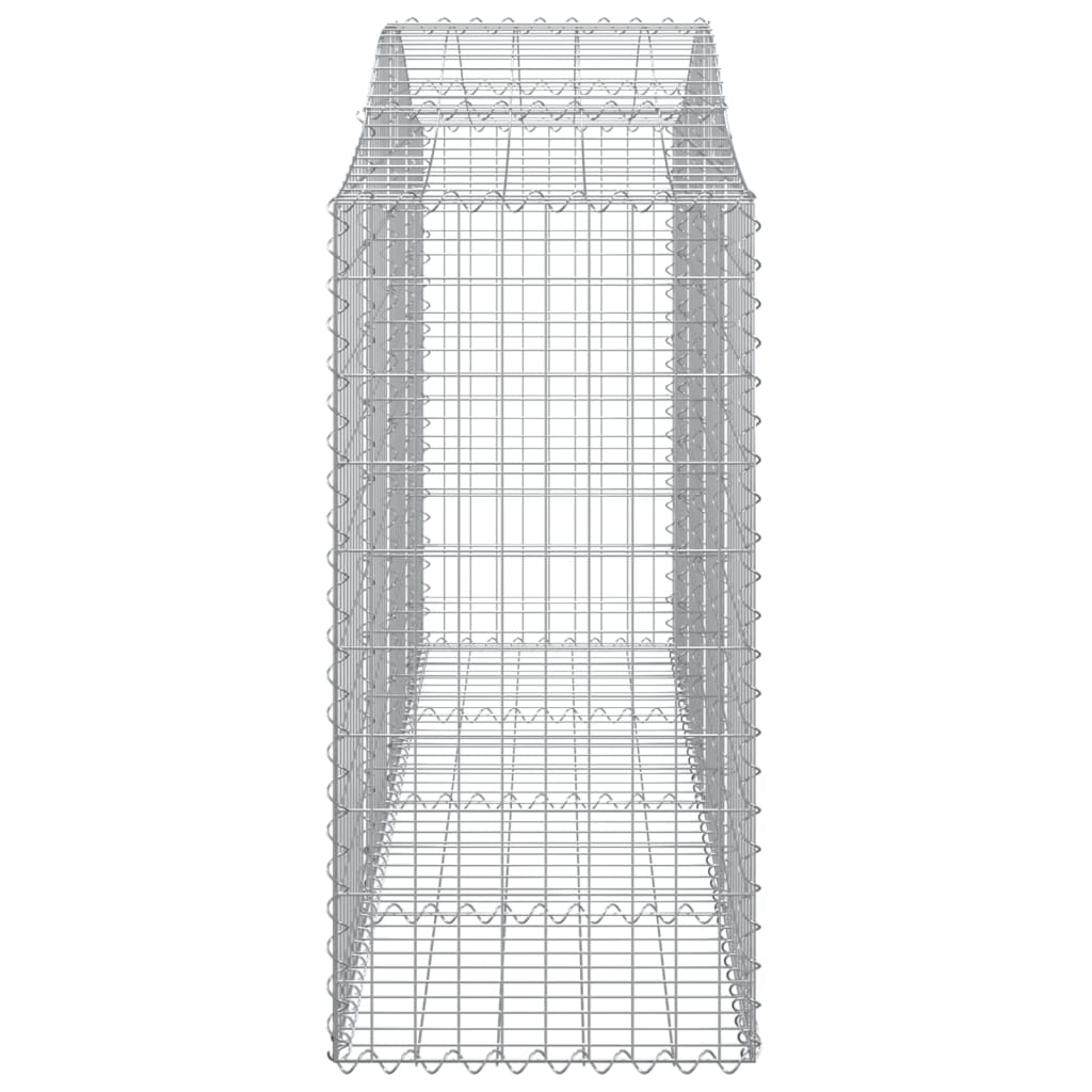 vidaXL Arched Gabion Baskets 13 pcs 200x50x100/120 cm Galvanised Iron 5