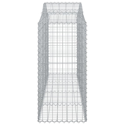 vidaXL Arched Gabion Baskets 13 pcs 200x50x100/120 cm Galvanised Iron 5