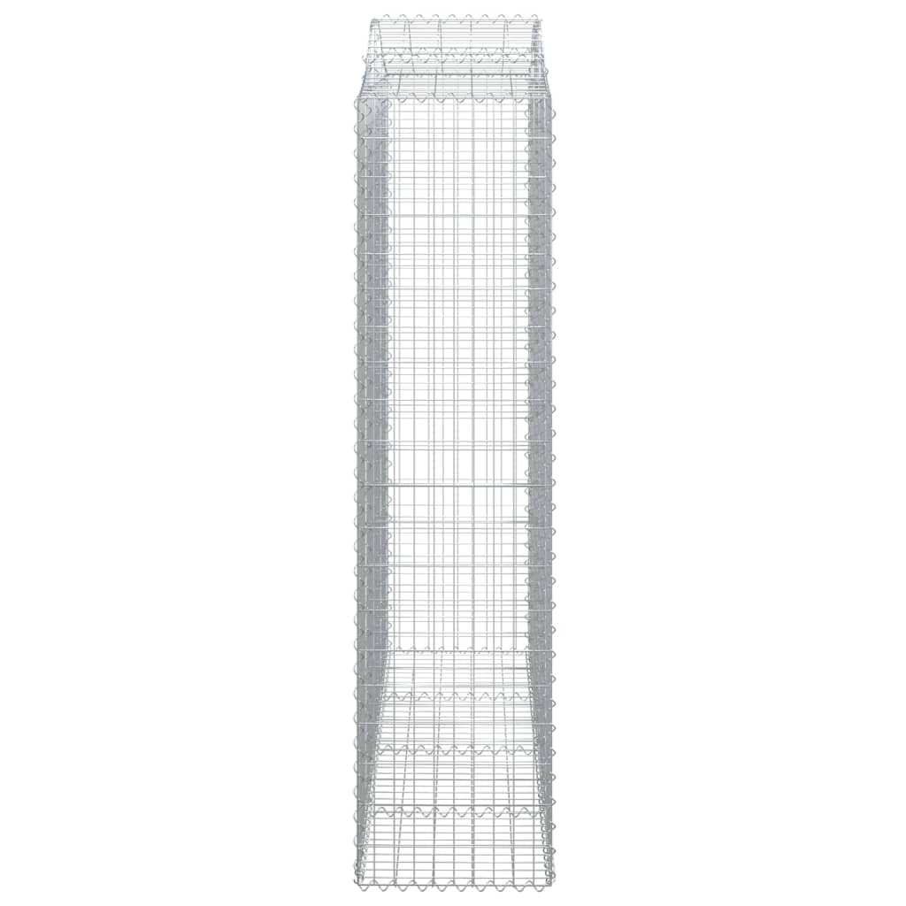 vidaXL Arched Gabion Baskets 5 pcs 200x50x200/220 cm Galvanised Iron 5