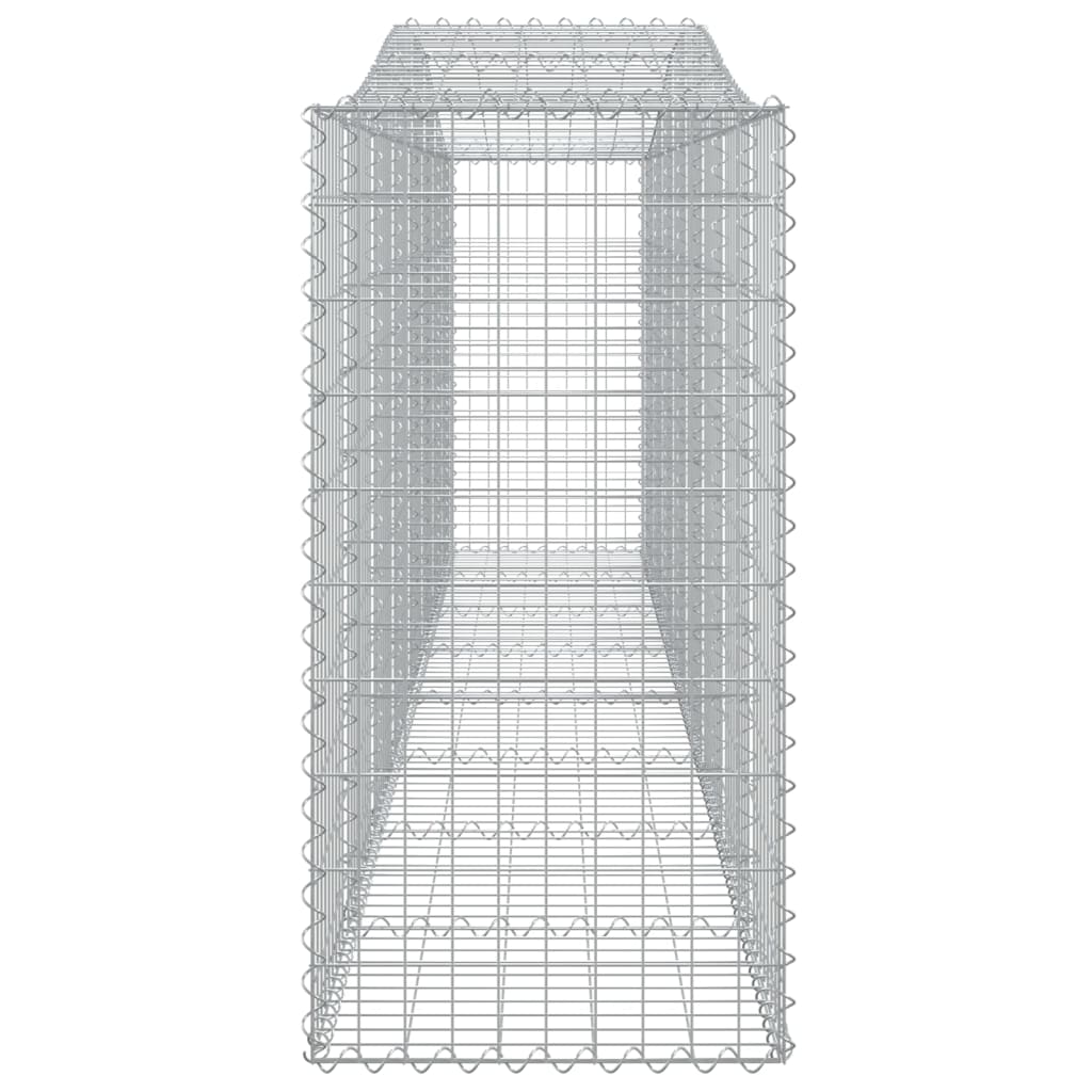 vidaXL Arched Gabion Baskets 7 pcs 400x50x100/120 cm Galvanised Iron 5