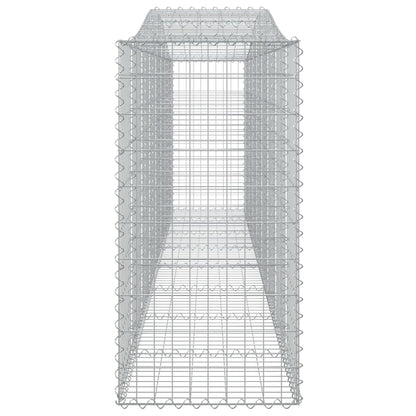 vidaXL Arched Gabion Baskets 7 pcs 400x50x100/120 cm Galvanised Iron 5