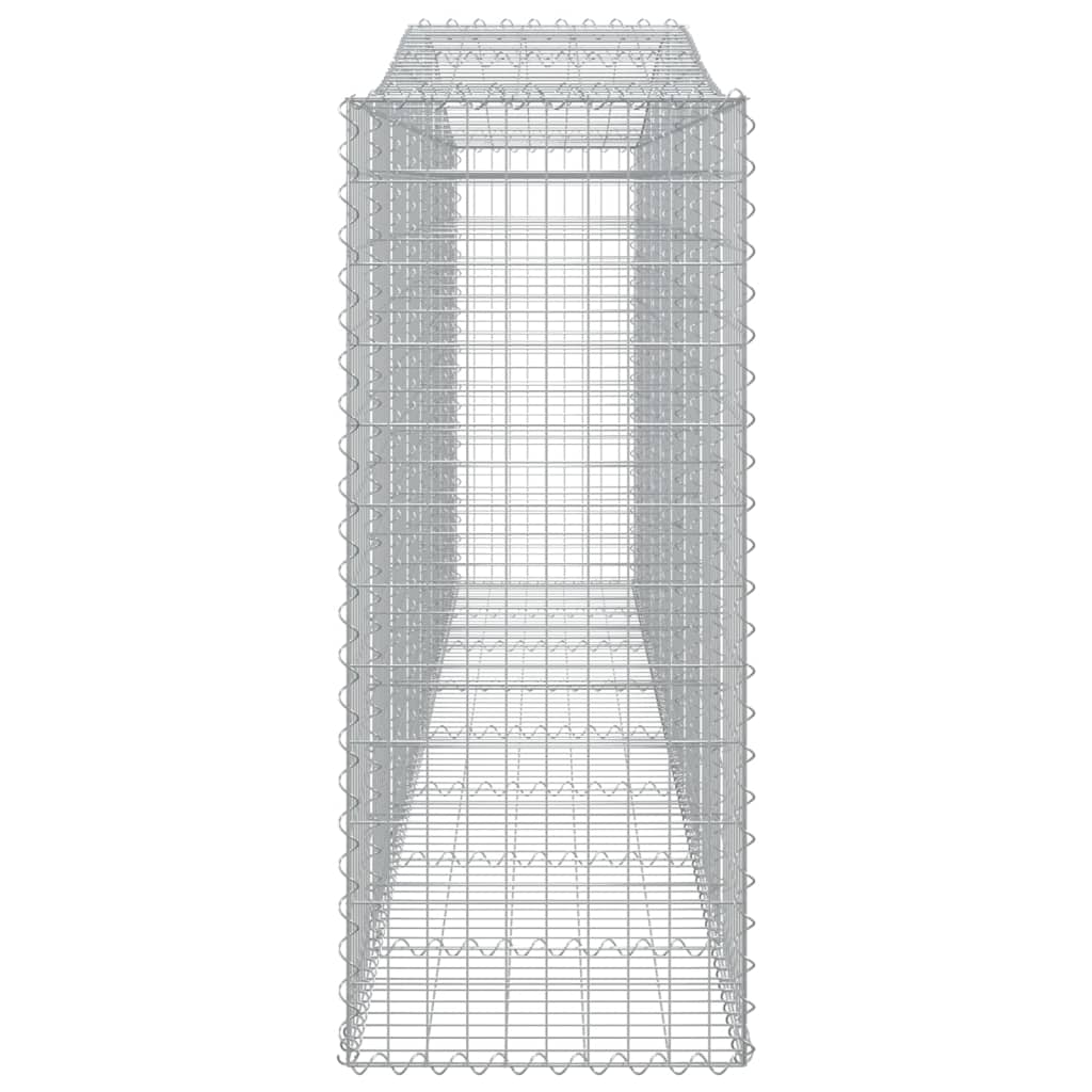 vidaXL Arched Gabion Baskets 6 pcs 400x50x120/140 cm Galvanised Iron 5