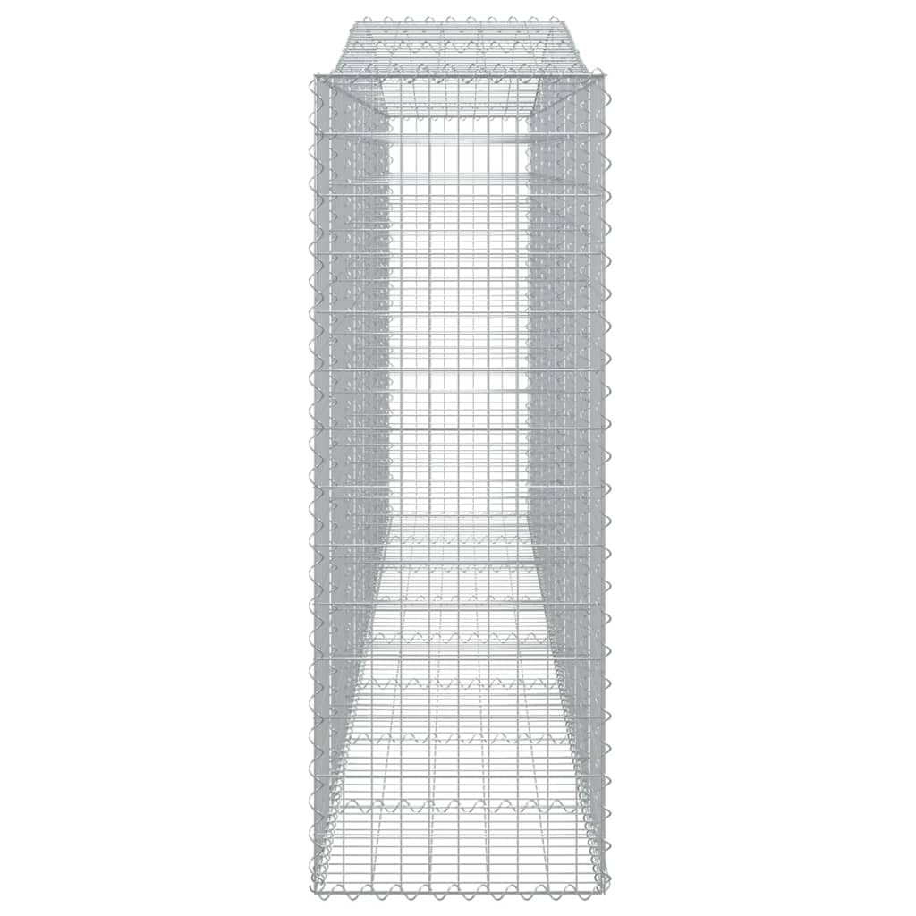 vidaXL Arched Gabion Baskets 5 pcs 400x50x140/160 cm Galvanised Iron 5