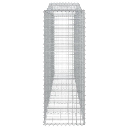 vidaXL Arched Gabion Baskets 5 pcs 400x50x140/160 cm Galvanised Iron 5