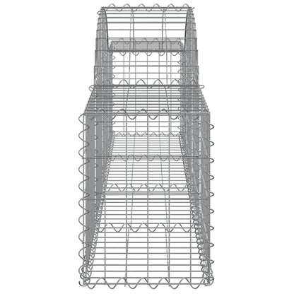 vidaXL Arched Gabion Baskets 12 pcs 200x30x40/60 cm Galvanised Iron 5