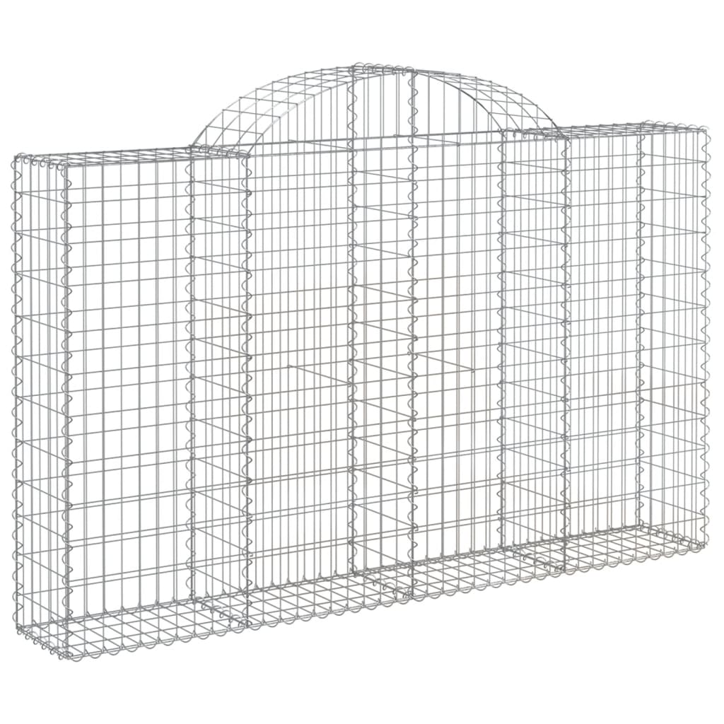 Arched Gabion Baskets Galvanised Iron 20 200 x 30 x 40/60–200 x 50 x 220/240 cm 200 x 30 x 120/140 cm