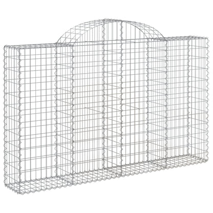 Arched Gabion Baskets Galvanised Iron 20 200 x 30 x 40/60–200 x 50 x 220/240 cm 200 x 30 x 120/140 cm