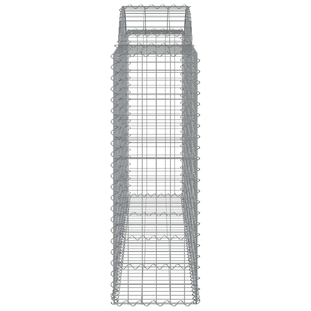vidaXL Arched Gabion Baskets 13 pcs 200x50x120/140 cm Galvanised Iron 5