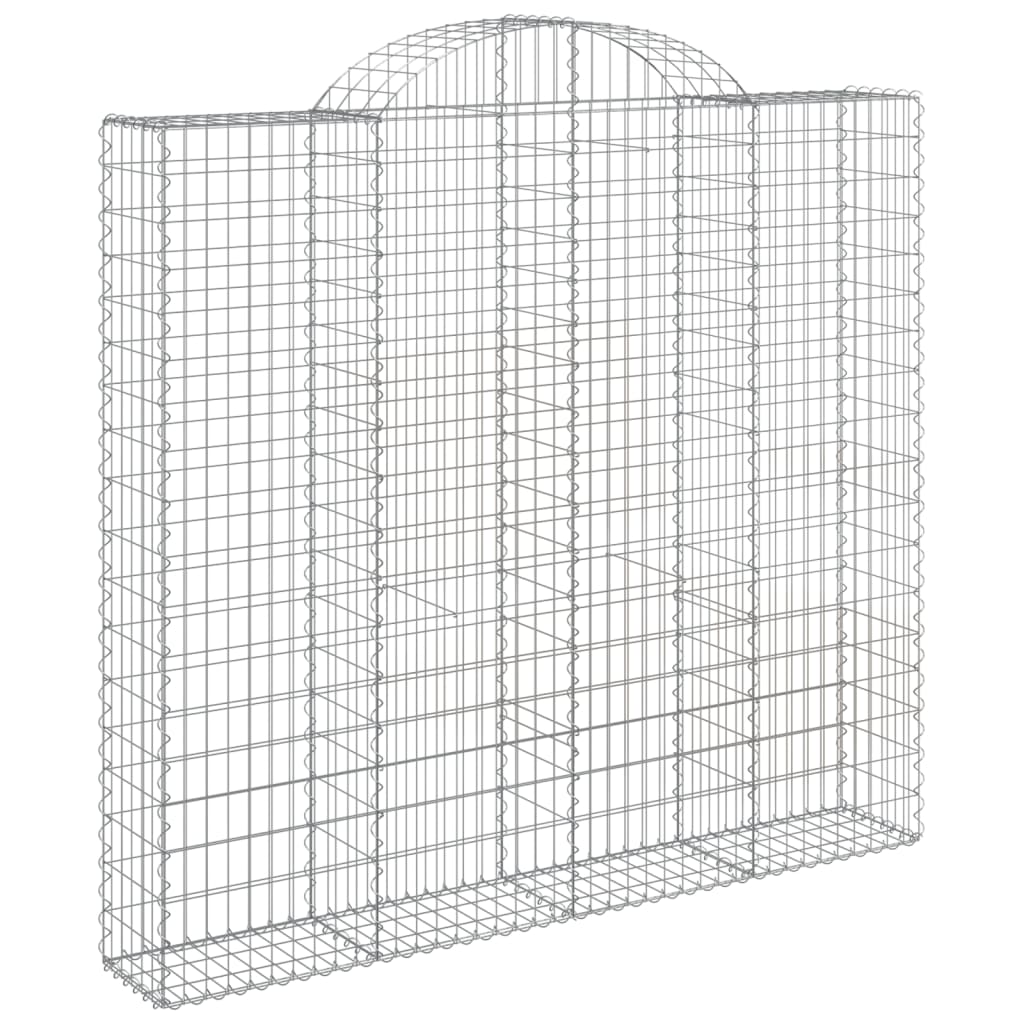 Arched Gabion Baskets Galvanised Iron 6 200 x 30 x 40/60–200 x 50 x 220/240 cm 200 x 50 x 180/200 cm