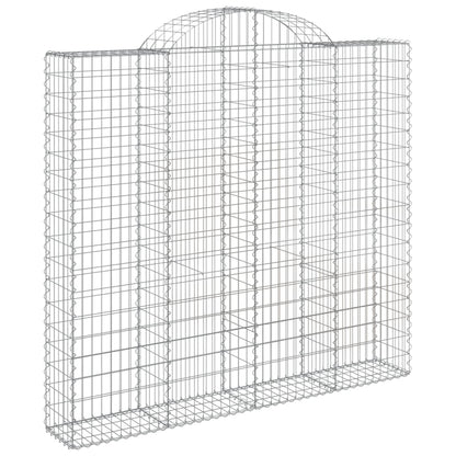Arched Gabion Baskets Galvanised Iron 6 200 x 30 x 40/60–200 x 50 x 220/240 cm 200 x 50 x 180/200 cm