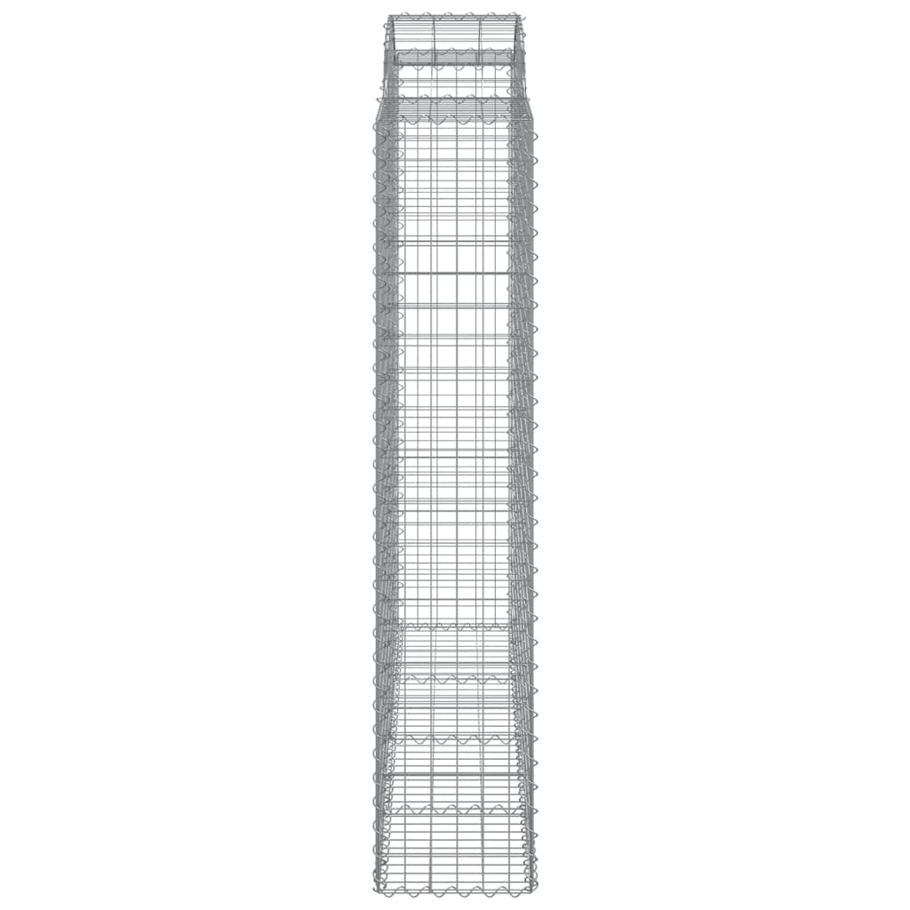 vidaXL Arched Gabion Baskets 5 pcs 200x50x200/220 cm Galvanised Iron 5