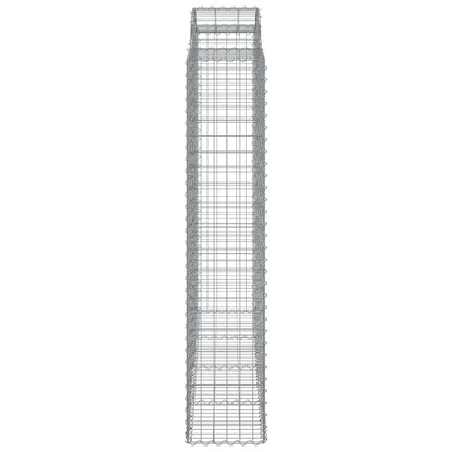 vidaXL Arched Gabion Baskets 5 pcs 200x50x200/220 cm Galvanised Iron 5