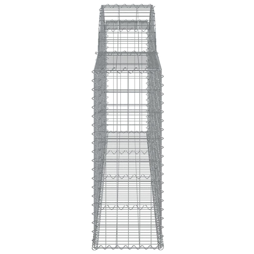 vidaXL Arched Gabion Baskets 13 pcs 300x30x80/100 cm Galvanised Iron 5