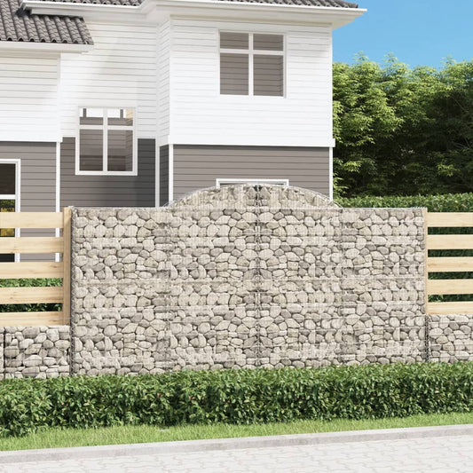 Arched Gabion Baskets Galvanised Iron 3 300 x 30 x 40/60–300 x 50 x 220/240 cm 300 x 30 x 160/180 cm