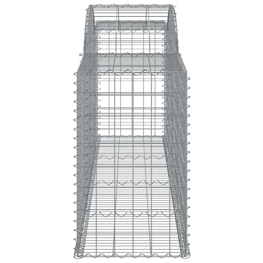 vidaXL Arched Gabion Baskets 10 pcs 300x50x80/100 cm Galvanised Iron 5