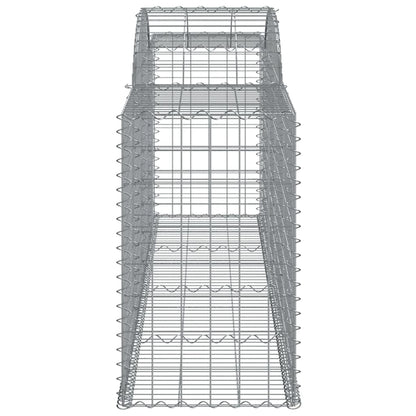 vidaXL Arched Gabion Baskets 10 pcs 300x50x80/100 cm Galvanised Iron 5
