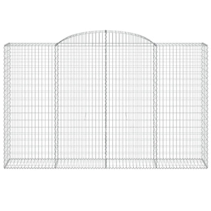 Arched Gabion Baskets Galvanised Iron 2 pcs 300 x 30 x 40/60 cm – 300 x 50 x 220/240 cm 300 x 50 x 180/200 cm