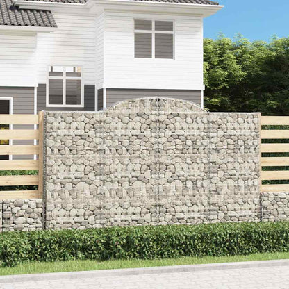 Arched Gabion Baskets Galvanised Iron 11 300 x 30 x 40/60–300 x 50 x 220/240 cm 300 x 50 x 180/200 cm