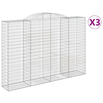 Arched Gabion Baskets Galvanised Iron 3 300 x 30 x 40/60–300 x 50 x 220/240 cm 300 x 50 x 200/220 cm