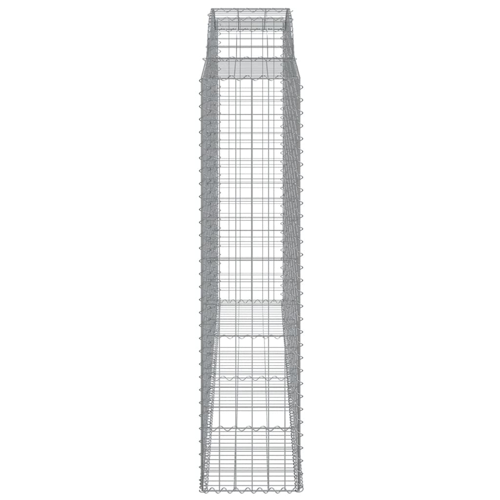 vidaXL Arched Gabion Baskets 5 pcs 300x50x200/220 cm Galvanised Iron 5