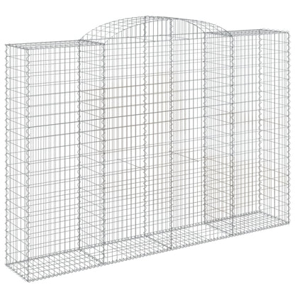 vidaXL Arched Gabion Baskets 6 pcs 300x50x200/220 cm Galvanised Iron 3
