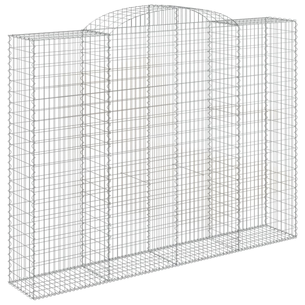 Arched Gabion Baskets Galvanised Iron 7 300 x 30 x 40/60–300 x 50 x 220/240 cm 300 x 50 x 220/240 cm