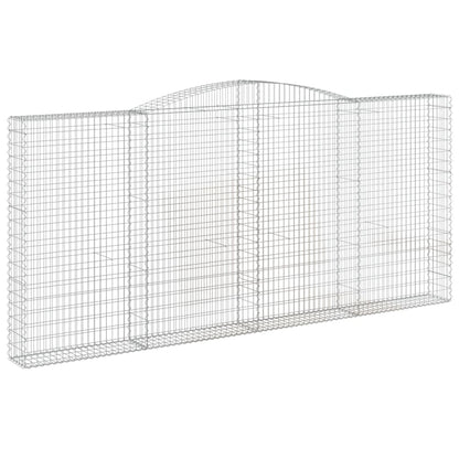 Arched Gabion Baskets Galvanised Iron 6 400 x 30 x 40/60–400 x 50 x 220/240 cm 400 x 30 x 180/200 cm