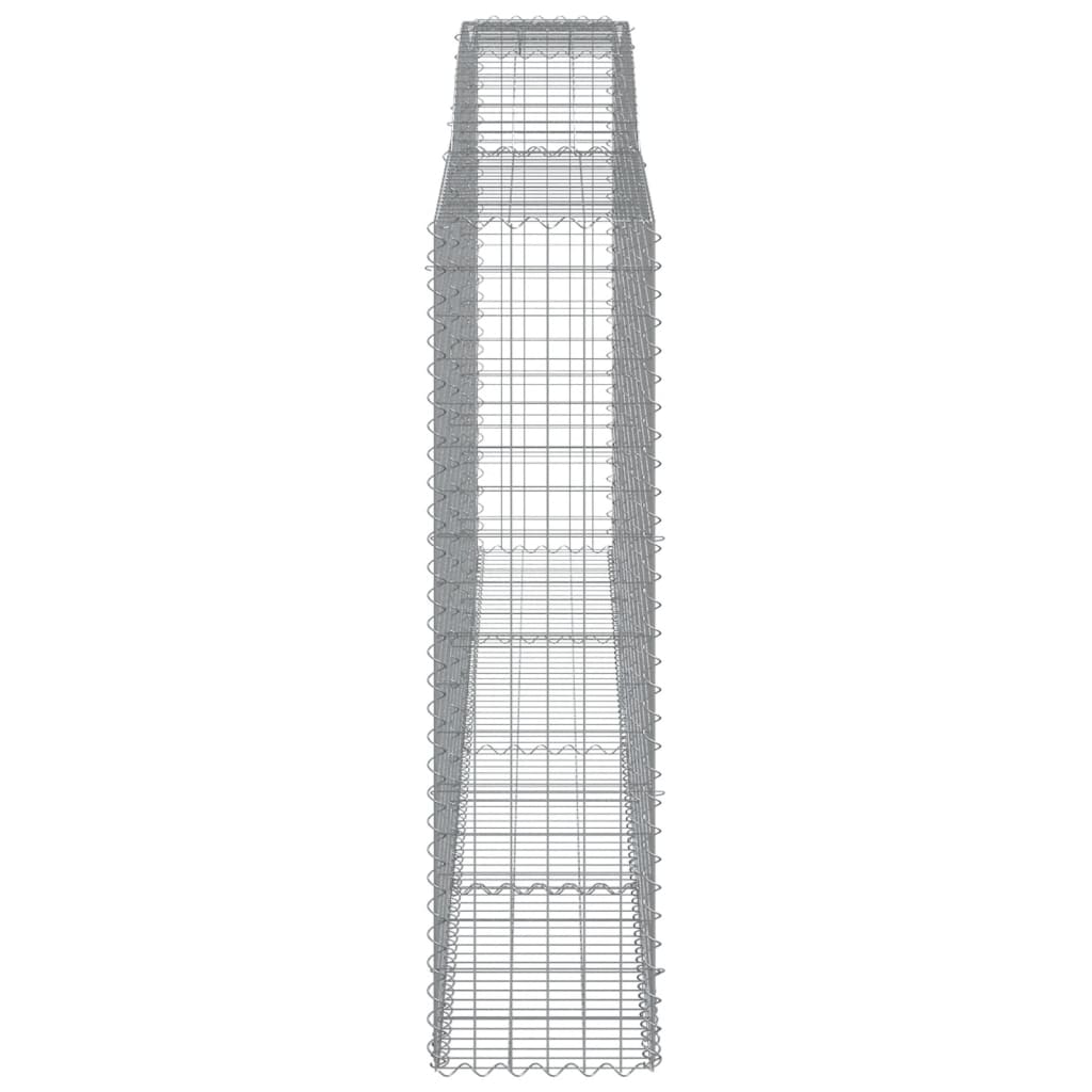 vidaXL Arched Gabion Baskets 3 pcs 400x50x180/200 cm Galvanised Iron 5